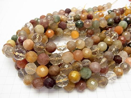 Multicolor Rutilated Quartz AA ++ 64 Faceted Round 12 mm half or 1 strand (aprx.15 inch / 38 cm)