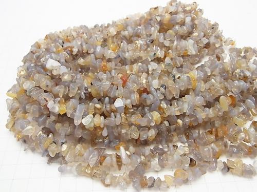 1strand $2.79! Gray Onyx (Natural Agate) Chips (Small Nugget) 1strand (aprx.33inch / 84cm)