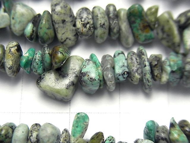 African Turquoise  Chips (Small Nugget ) 1strand beads (aprx.30inch/76cm)