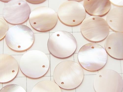 High Quality Pink Shell AAA Coin Shape [8mm] [10mm] [12mm] 5pcs
