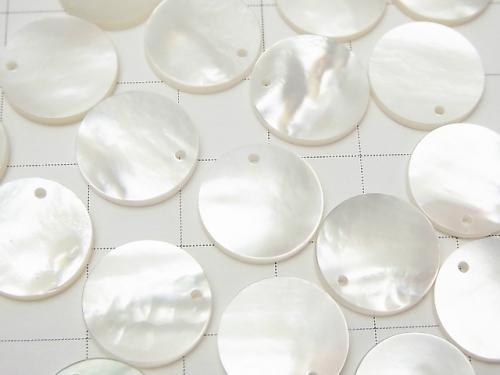 High Quality White Shell (Silver-lip Oyster) AAA Coin Shape [8mm][10mm][13mm][15mm] 2pcs $2.39-!
