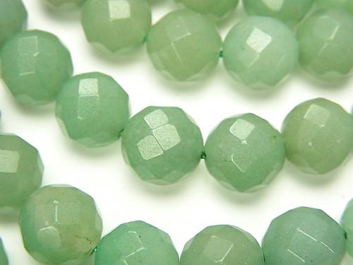 1strand $9.79! Green Aventurine 64 Faceted Round 10 mm 1strand (aprx.15 inch / 37 cm)