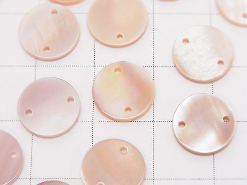 High Quality Pink Shell AAA 2 Hole Coin Shape [10mm][12mm] 5pcs $4.79