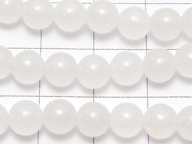 White Jade Round 6mm 1strand beads (aprx.15inch/36cm)