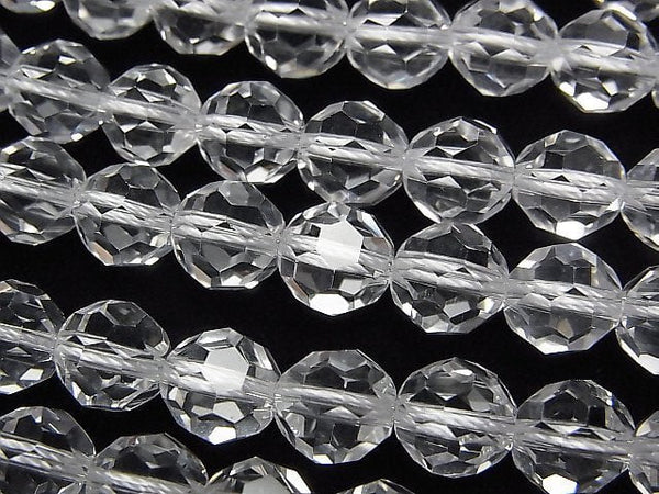[Video] Crystal AAA + "Buckyball" Faceted Round 8mm 1/4 or 1strand beads (aprx.15inch / 38cm)