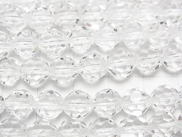 [Video] Crystal AAA + "Buckyball" Faceted Round 8mm 1/4 or 1strand beads (aprx.15inch / 38cm)