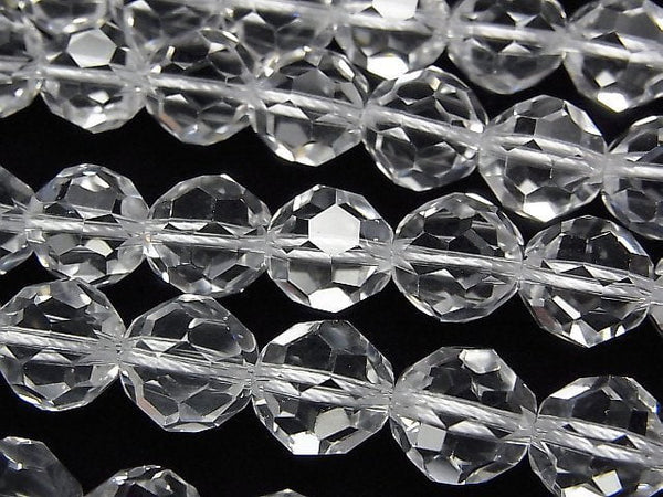 [Video] Crystal AAA+ "Buckyball" Faceted Round 10mm 1/4 or 1strand beads (aprx.15inch / 38cm)