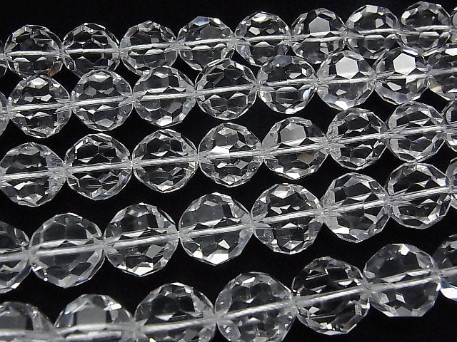 [Video]Crystal AAA+ "Bucky Ball" Faceted Round 14mm 1/4 or 1strand beads (aprx.15inch/37cm)