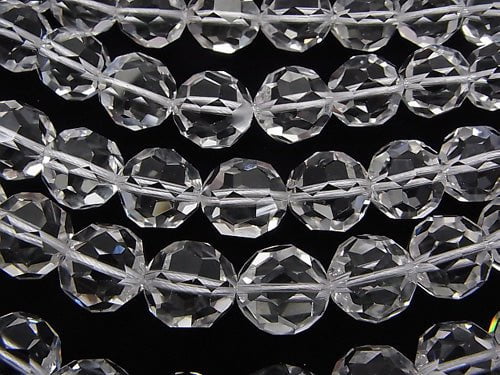 [Video] Crystal AAA+ "Buckyball" Faceted Round 16mm 1/4 or 1strand beads (aprx.15inch / 37cm)
