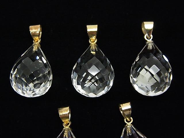 [Video] High Quality Crystal AAA Faceted Drop Pendant 18 x 13 x 13 mm 18 KGP