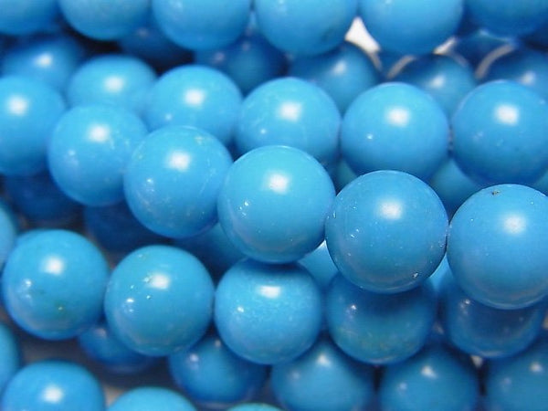 1strand $4.79! Magnesite Turquoise Round 8mm Blue Color 1strand beads (aprx.15inch / 38cm)