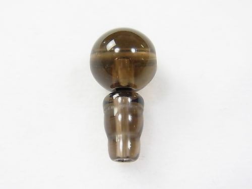 Smoky Quartz AAA T-Hole Beads & Bosa beads [8mm][10mm][12mm][14mm] 1 set