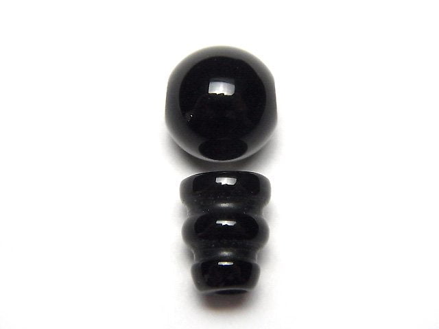 Onyx AAA T-Hole Beads [8mm][10mm][12mm][14mm] 1 set