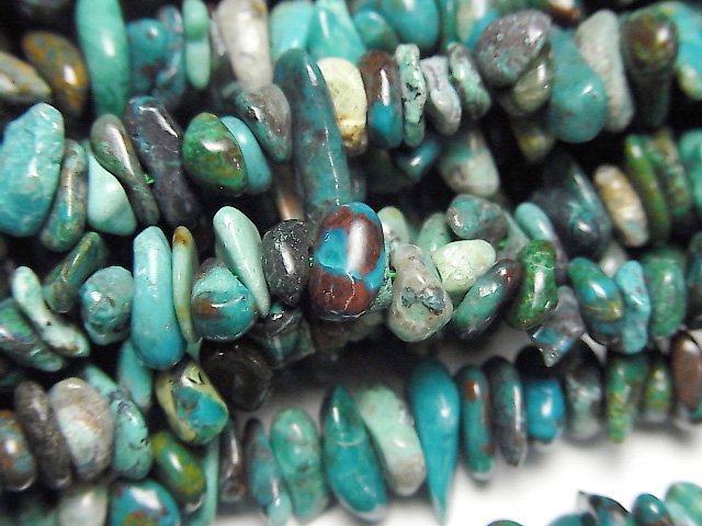 [Video]Chrysocolla AA++ Chips (Small Nugget ) 1strand beads (aprx.15inch/38cm)