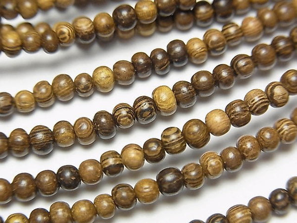 Wood Beads  Semi Round 3mm 1strand beads (aprx.15inch/38cm)