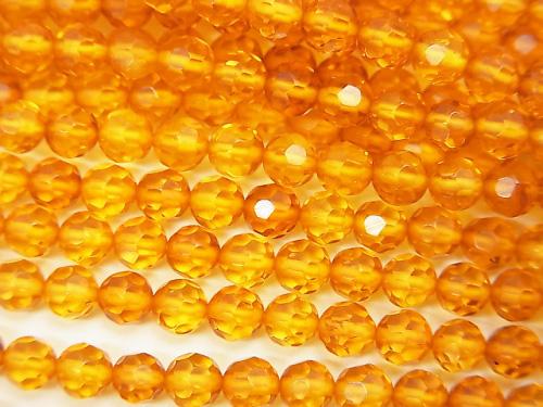 Baltic Amber 32 Faceted Round 4 mm 1/4 or 1strand (aprx.15 inch / 38 cm)