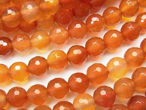 1strand $6.79! Mix Carnelian 128 Faceted Round 6 mm 1strand (aprx.15 inch / 36 cm)