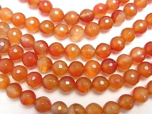 1strand $8.79! Mix Carnelian 128 Faceted Round 10 mm 1strand (aprx.15 inch / 38 cm)