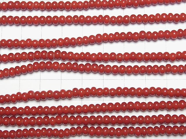 [Video] Indian White Hearts Beads Roundel 4x4x3mm 1strand beads (aprx.23inch/58cm)