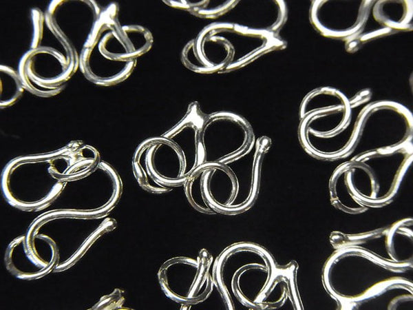 Silver925 with Jump Ring W Hook 8 mm, 9 mm, 10 mm No coating 2 pcs $2.19