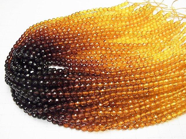 [Video] Baltic Amber 64 Faceted Round 5 mm color gradation half or 1 strand beads (aprx.15 inch / 38 cm)