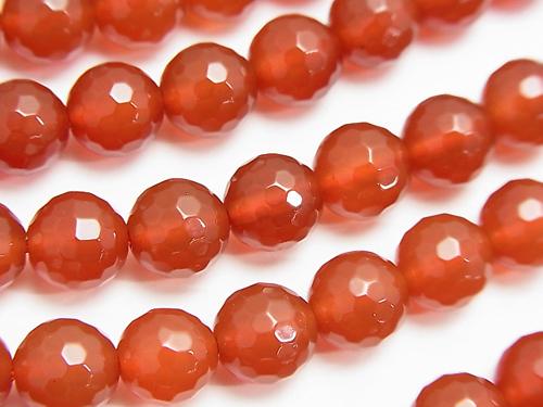 1strand $8.79! Red Agate AAA 128 Faceted Round 8 mm 1strand (aprx.15 inch / 38 cm)