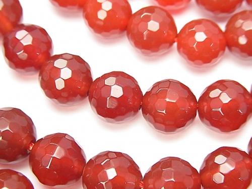 1strand $9.79! Red Agate AAA 128 Faceted Round 10 mm 1strand (aprx.15 inch / 37 cm)