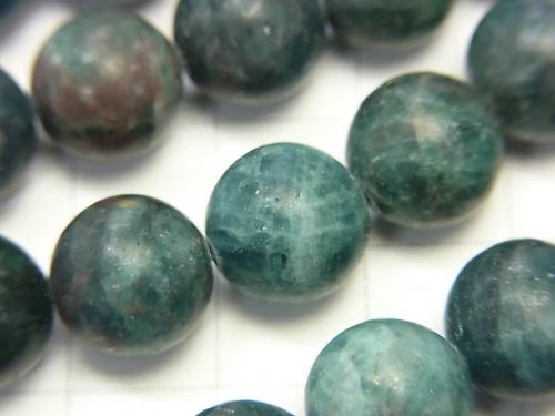 Frost Apatite AA ++ Round 10 mm half or 1 strand (aprx.15 inch / 38 cm)