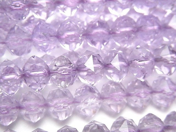 High Quality! Pink Amethyst AAA Star Faceted Button Roundel 8x8x6mm 1/4 or 1strand beads (aprx.15inch/38cm)