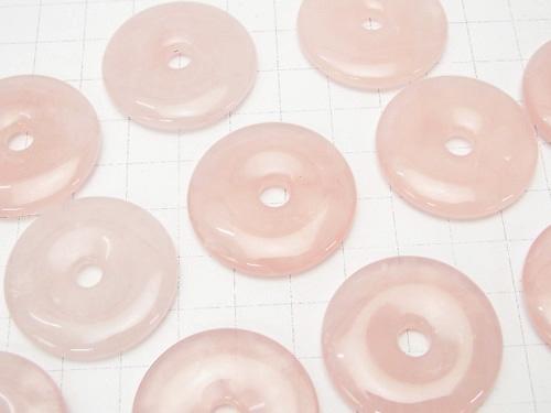 3pcs $6.79! Rose Quartz AA ++ Coin (Donut) 30 x 30 x 5 mm 1 pc