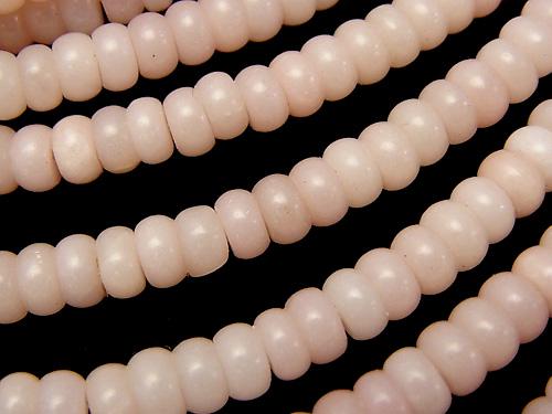 1strand $8.79! Pink Soap Stone AAA - Roundel 6x6x3 1strand (aprx.15inch / 38cm)