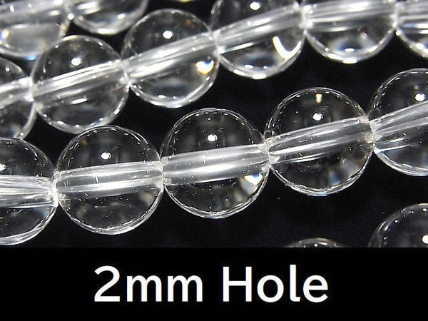 [Video]Crystal Quartz AAA Round 12mm [2mm hole] half or 1strand beads (aprx.15inch/36cm)