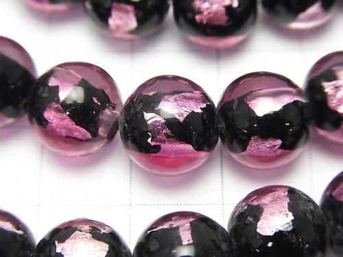 Lampwork Beads Round 10 mm [Pink] 1/4 or 1strand (aprx. 14 inch / 34 cm)
