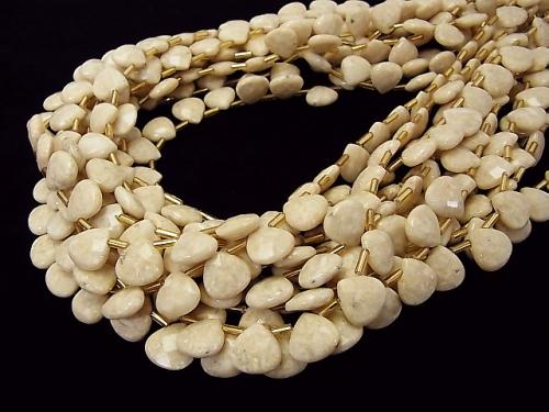Riverstone  Chestnut  Faceted Briolette 10x10x4mm half or 1strand (aprx.15inch/36cm)