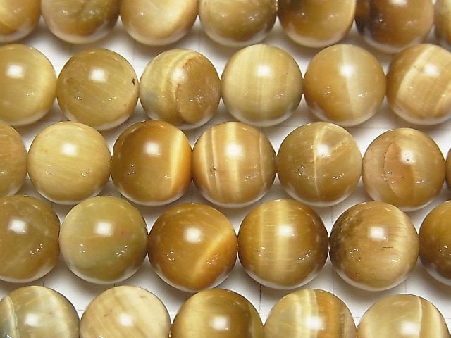 [Video] Golden Tiger's Eye AA++ Round 12mm half or 1strand beads (aprx.15inch / 37cm)