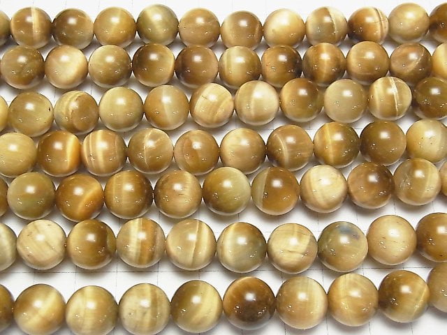 [Video] Golden Tiger's Eye AA++ Round 12mm half or 1strand beads (aprx.15inch / 37cm)