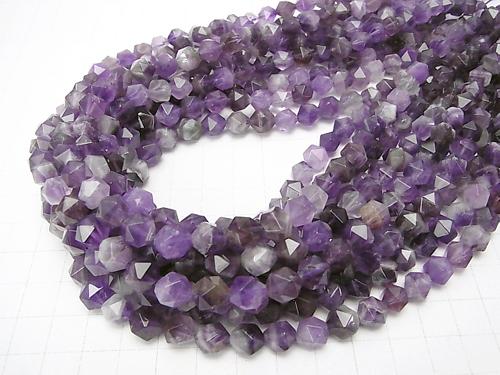 1strand $9.79! Stripe Amethyst 24Faceted Round 8mm 1strand (aprx.15inch / 37cm)