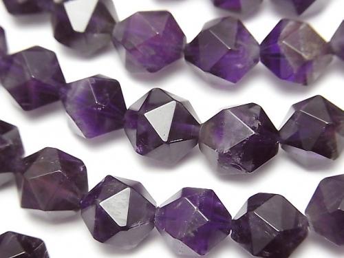 Amethyst AA 24Faceted Round 10mm half or 1strand (aprx.15inch/37cm)