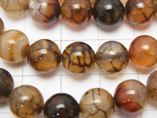 Dragon Agate Round 8mm 1strand beads (aprx.15inch/37cm)