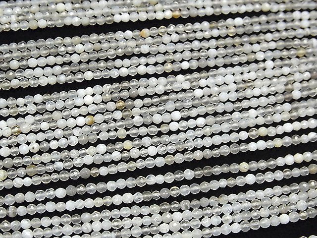 [Video]Botswana Agate Faceted Round 2mm 1strand beads (aprx.15inch/38cm)