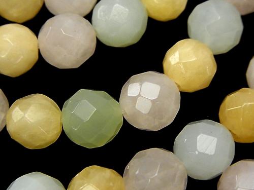 Mixed Stone  64Faceted Round 10mm half or 1strand (aprx.15inch/38cm)