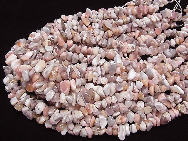 [Video] Pink Botswana Agate Chips (Small Nugget) 1strand beads (aprx.15inch / 36cm)