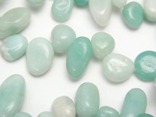 1strand $4.79! Amazonite AA Flat Nugget  Top Side Drilled Hole  1strand (aprx.15inch/36cm)
