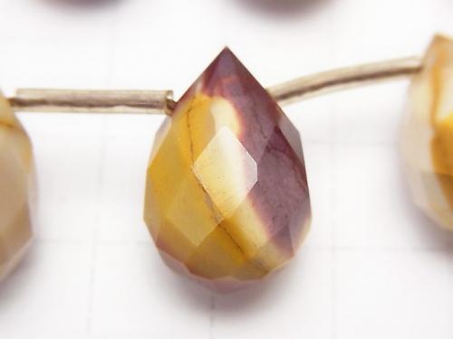 Mookaite  Faceted Drop 18x12x12 half or 1strand (aprx.15inch/38cm)