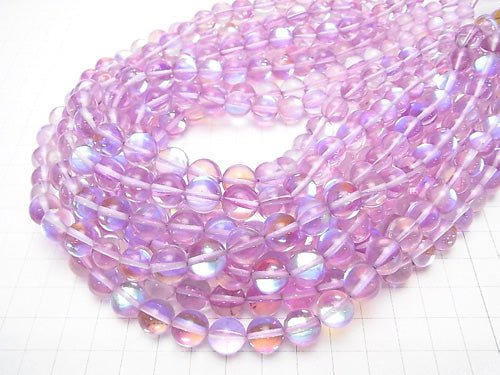 Purple Luna Flash Round 10mm 1strand beads (aprx.15inch/36cm)