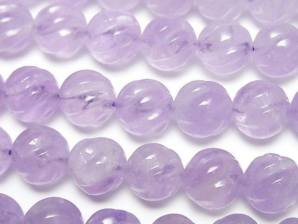 [Video] Lavender Amethyst AA++ Round 10mm S line Twist half or 1strand beads (aprx.15inch/37cm)