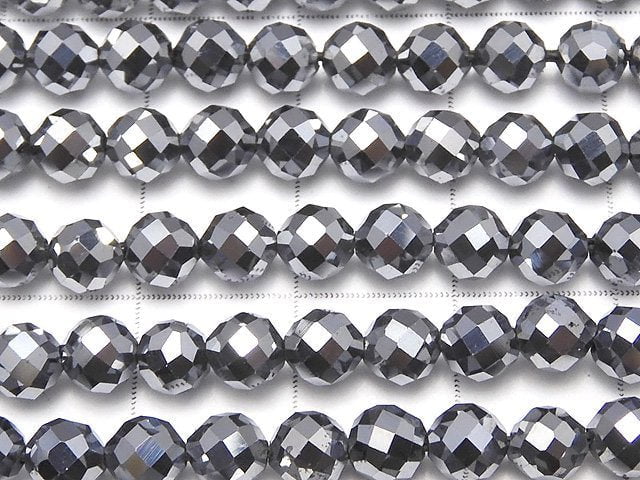 [Video]High Quality! Terahertz 32Faceted Round 5mm 1strand beads (aprx.15inch/36cm)