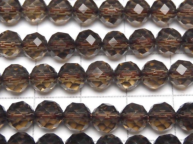 High Quality! Smoky Quartz AAA+ 64Faceted Round 6mm "Special cut" half or 1strand