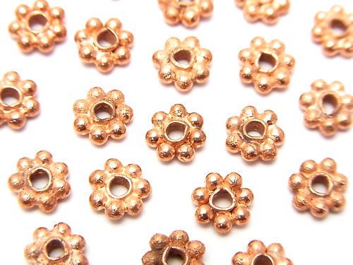 Copper Roundel Daisy [4mm][5mm][6mm] 1strand beads (aprx.7inch/18cm)