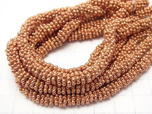 Copper Roundel Daisy [4mm][5mm][6mm] 1strand beads (aprx.7inch/18cm)